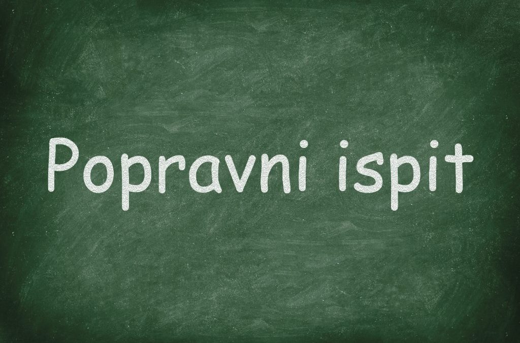 Raspored održavanja popravnih ispita
